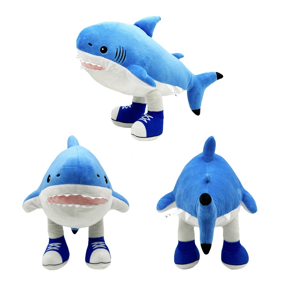 Manufacturer Direct Sales 30cm Italian Brainrot Stuffed Animal Al Blue Shark Plush Toy Sea Plush Toys Kids Gift 16