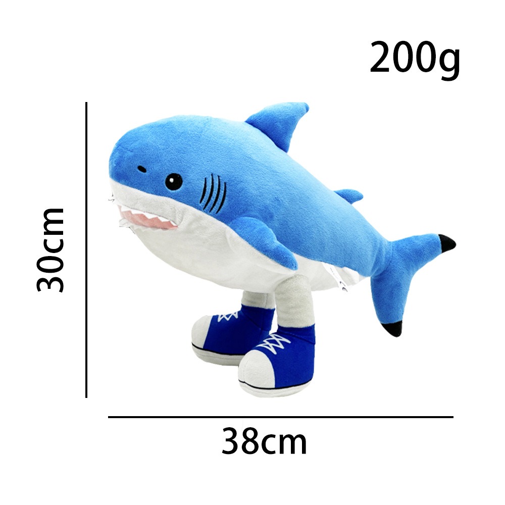 Manufacturer Direct Sales 30cm Italian Brainrot Stuffed Animal Al Blue Shark Plush Toy Sea Plush Toys Kids Gift 17