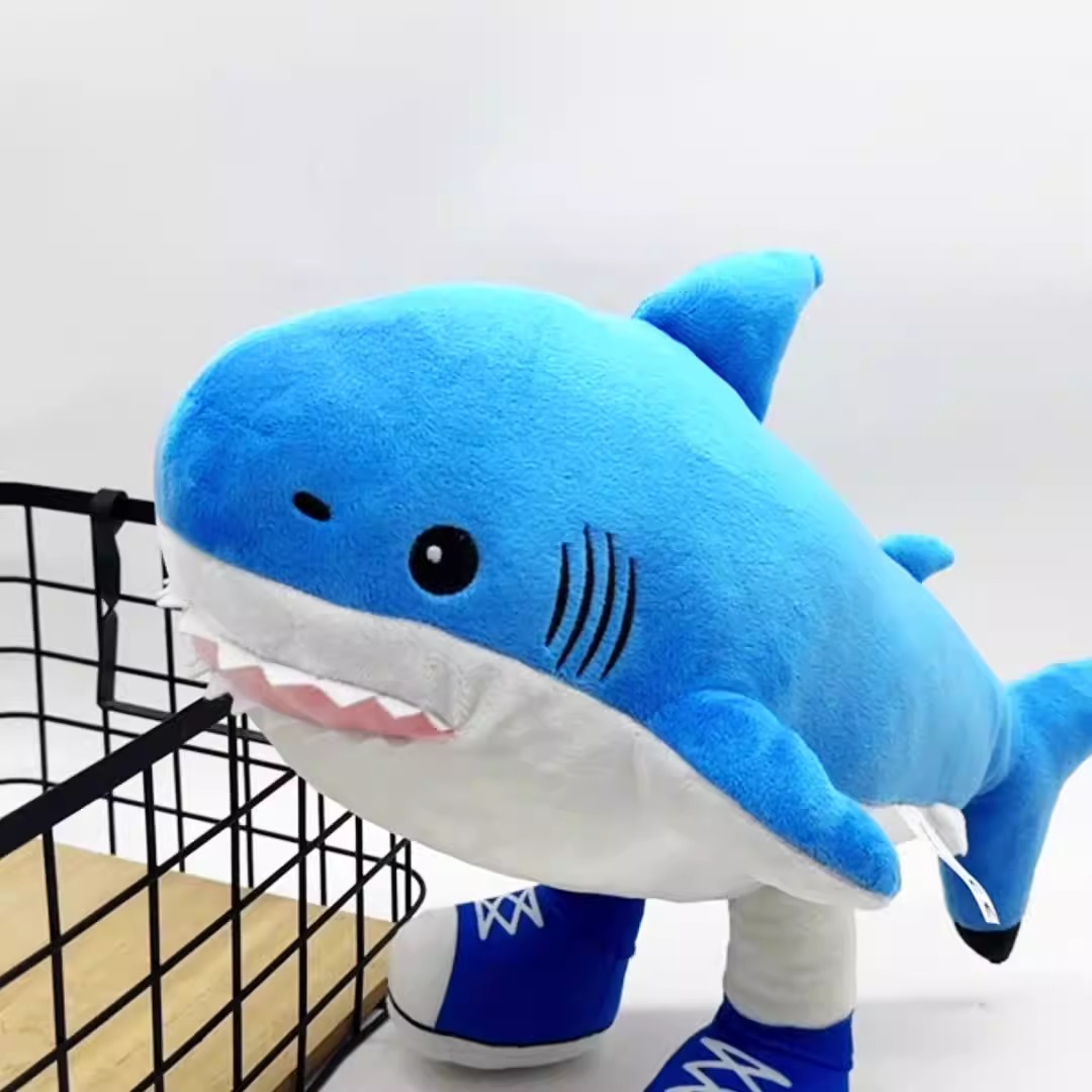 Manufacturer Direct Sales 30cm Italian Brainrot Stuffed Animal Al Blue Shark Plush Toy Sea Plush Toys Kids Gift 13