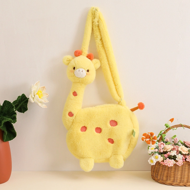 Deer Backpack Plush Doll Creative Design Cute Shape Warm Companion for Children Gift Home Decoration 1