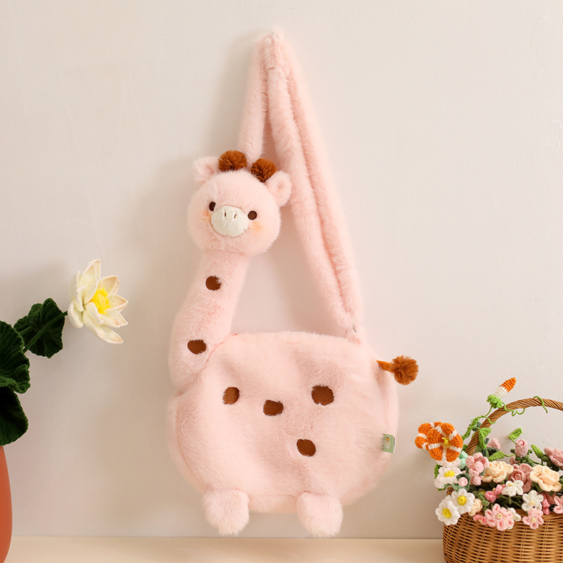 Deer Backpack Plush Doll Creative Design Cute Shape Warm Companion for Children Gift Home Decoration 12