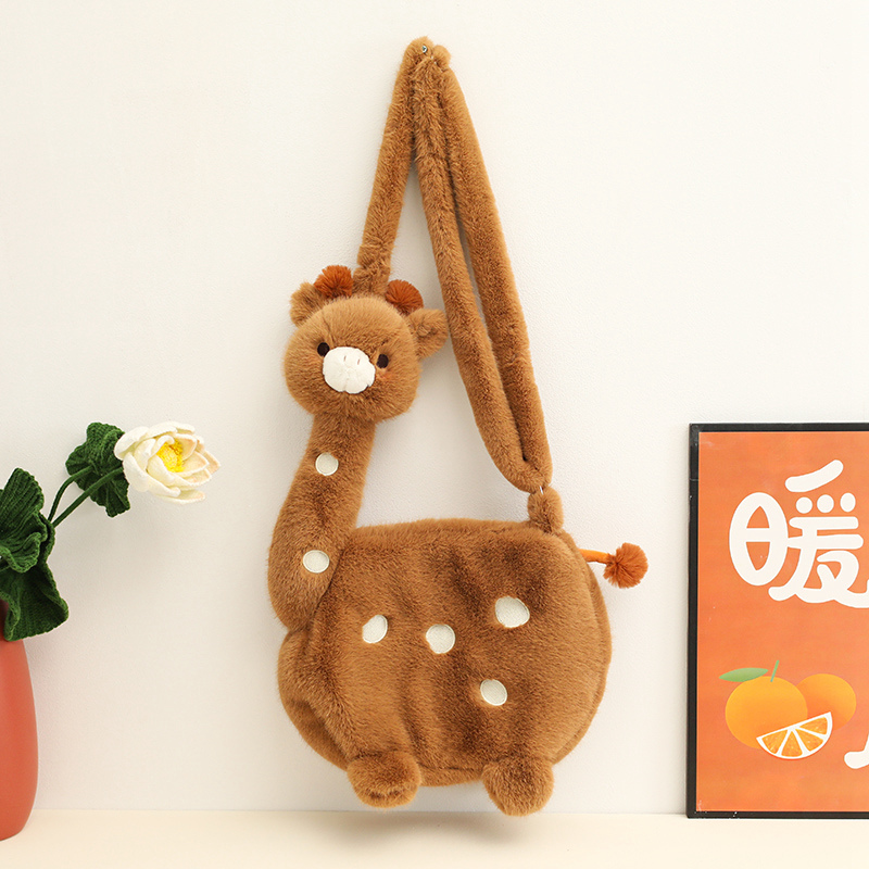 Deer Backpack Plush Doll Creative Design Cute Shape Warm Companion for Children Gift Home Decoration 17