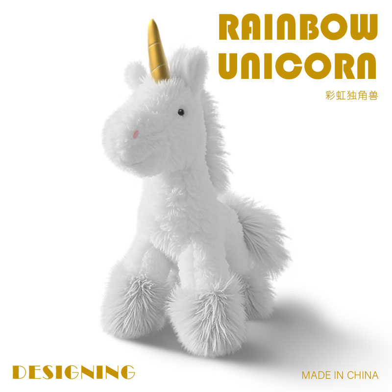 Peluche de unicornio con diseño creativo, forma linda, cálida compañía para niños, regalo, decoración del hogar. 12