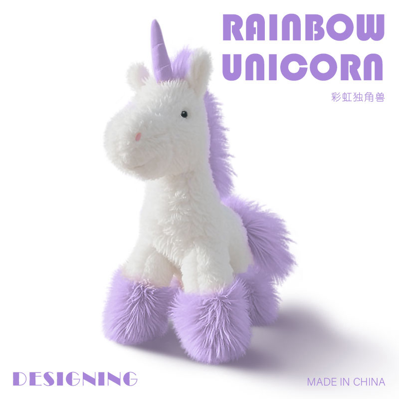 Peluche de unicornio con diseño creativo, forma linda, cálida compañía para niños, regalo, decoración del hogar. 1
