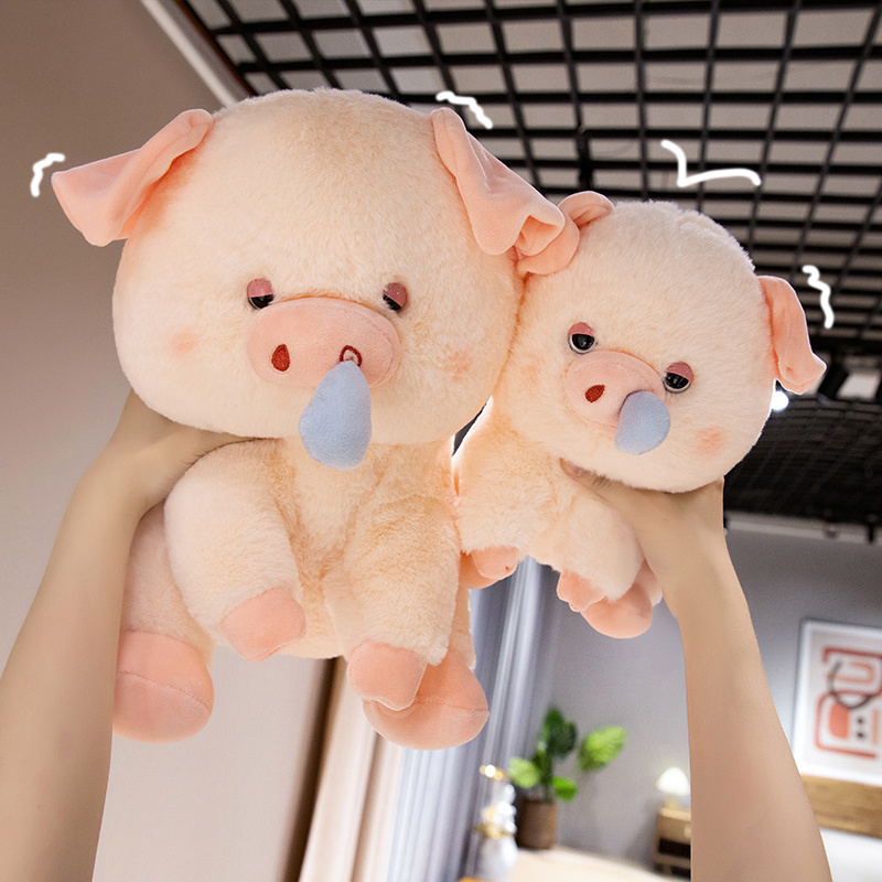 Snot Pig Plush Doll Creative Design Cute Styling Warm Companion for Children Gift Home Decoration 14