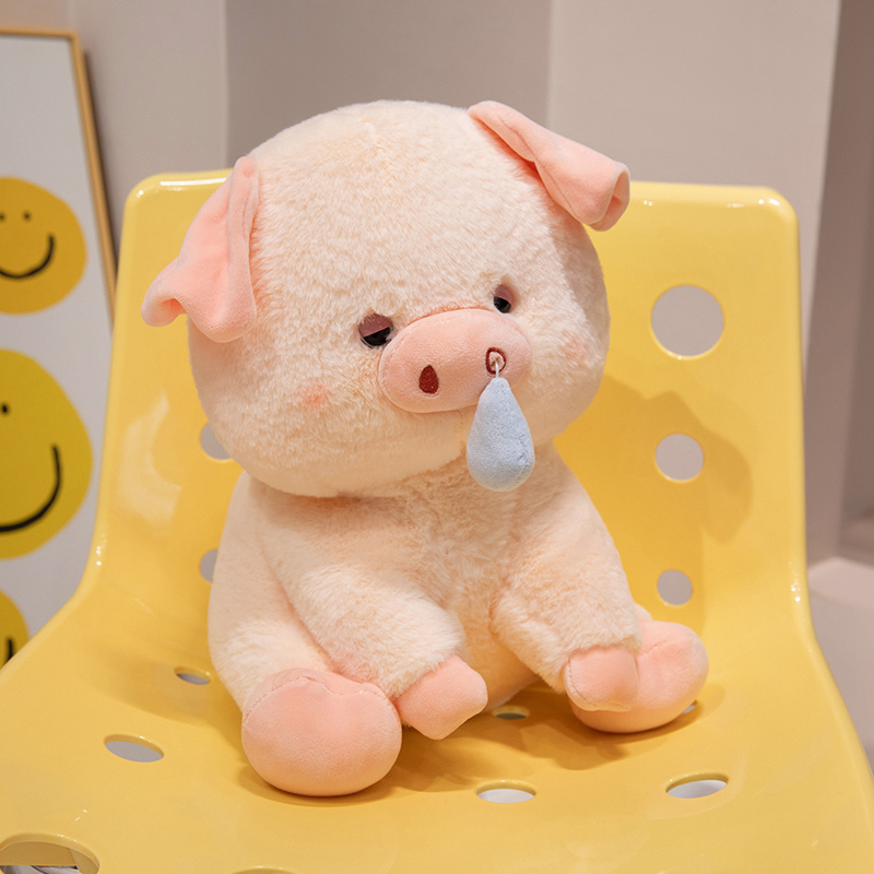 Snot Pig Plush Doll Creative Design Cute Styling Warm Companion for Children Gift Home Decoration 16