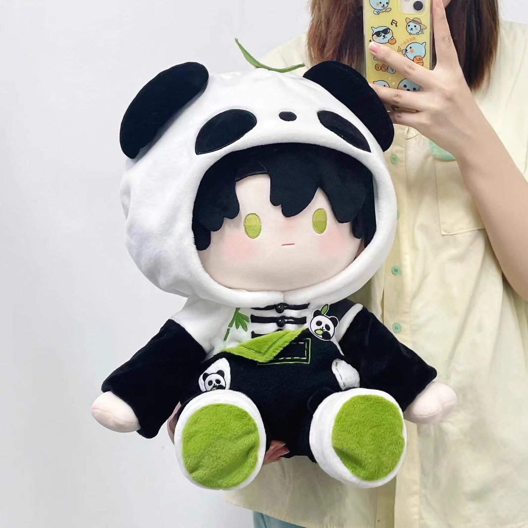 Cute Cross-Dressing Panda Plush Doll Clothes 40cm Unisex Panda Cotton Doll Outfit: Campus Replacement Set 12