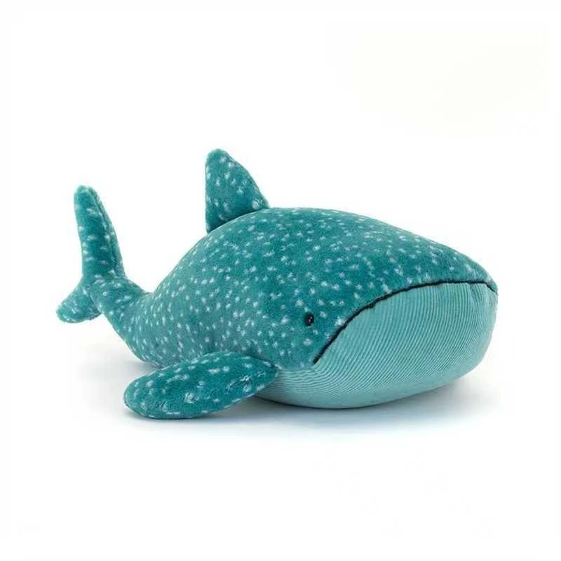 Blue Whale Stuffed Toy Gobfrey Whale Shark Plush Lifelike Ocean Sea Animal Soft Plush Toy Unisex Children PP Cotton 1
