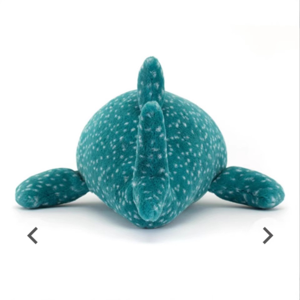 Blue Whale Stuffed Toy Gobfrey Whale Shark Plush Lifelike Ocean Sea Animal Soft Plush Toy Unisex Children PP Cotton 12