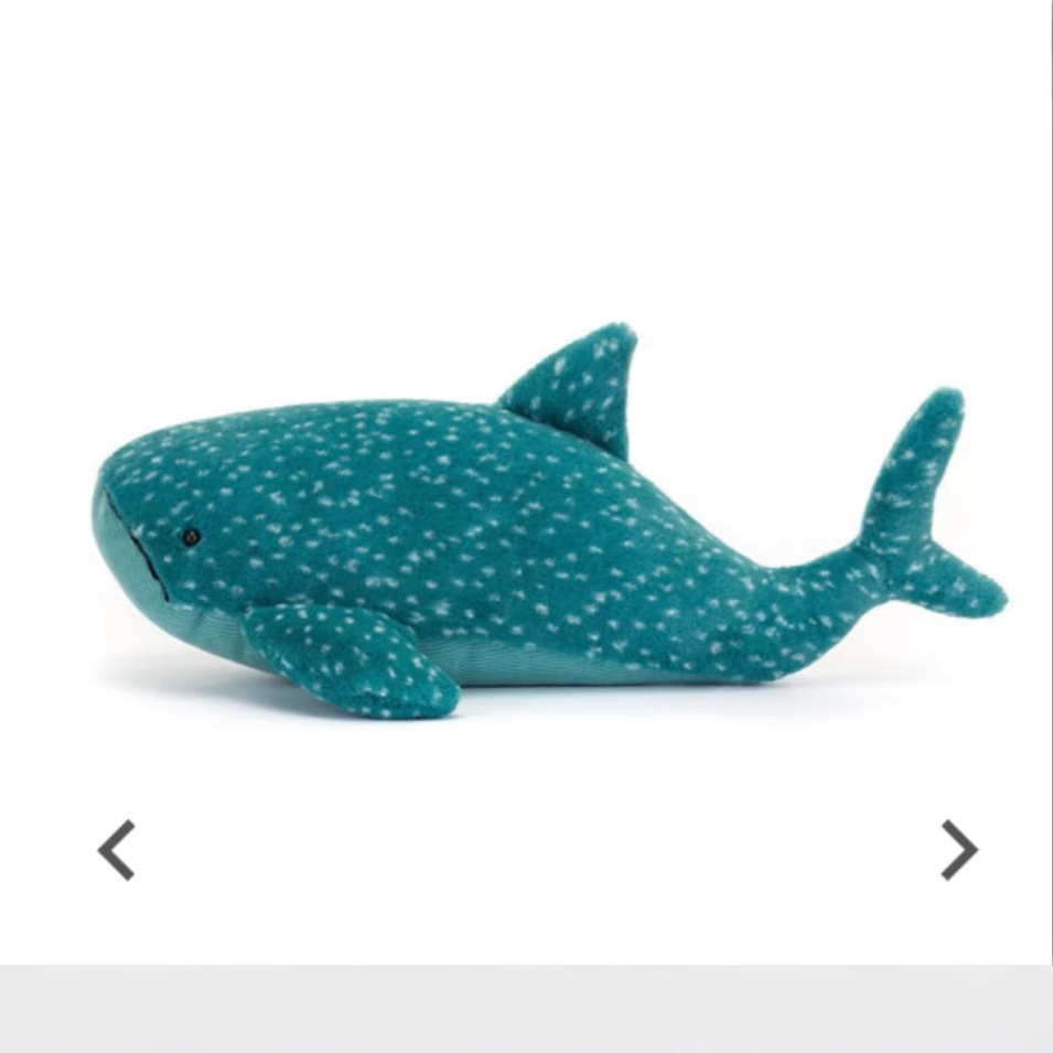 Blue Whale Stuffed Toy Gobfrey Whale Shark Plush Lifelike Ocean Sea Animal Soft Plush Toy Unisex Children PP Cotton 10