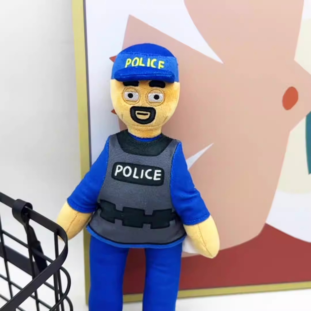Wholesale New Hot Selling Schedule 1 Police Plush Anime Series Children's  Soft Plush Doll Toy Manufacturer 11