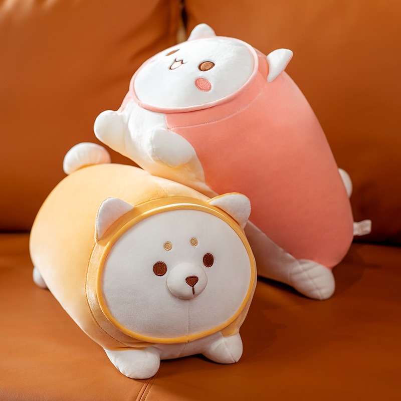 Wholesale Super Soft and Adorable Japanese Fat Cat Rabbit Dog Plush Toy Long Cat Plush Pillow Bed Sleeping Doll 12