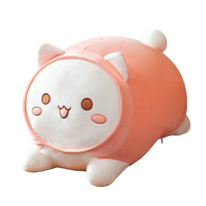 Wholesale Super Soft and Adorable Japanese Fat Cat Rabbit Dog Plush Toy Long Cat Plush Pillow Bed Sleeping Doll 19