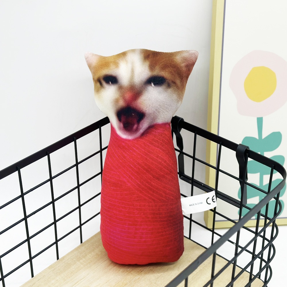 Factory Wholesale Internet Celebrity Meme Cat Plush Fun Printed Animal Cute Companion Oiiai Cat Plush Children Gift 13
