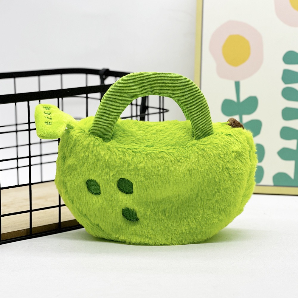Wholesale 20cm Green Banana Plush Tote Bag Fashion Cute Bags Women Crossbody Bag Handbag Kids Birthday Gift 10