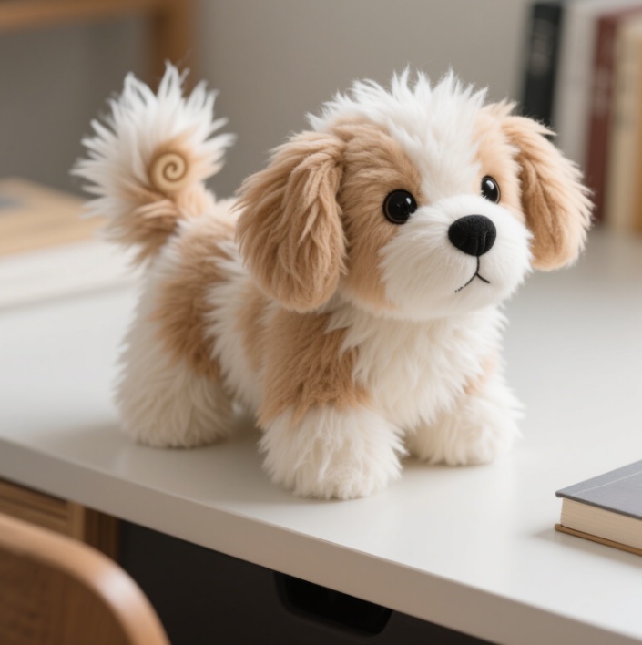 Creative design of plush toy for explosive puppy, soft and comfortable, cute and adorable shape, accompanying 12
