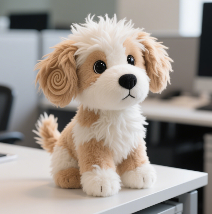 Creative design of plush toy for explosive puppy, soft and comfortable, cute and adorable shape, accompanying 15
