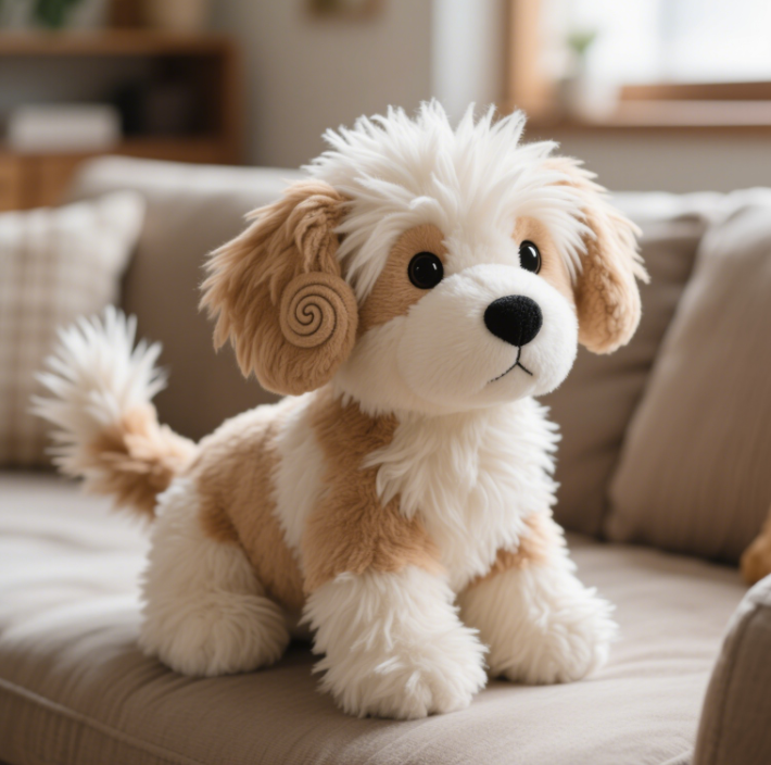 Creative design of plush toy for explosive puppy, soft and comfortable, cute and adorable shape, accompanying 11