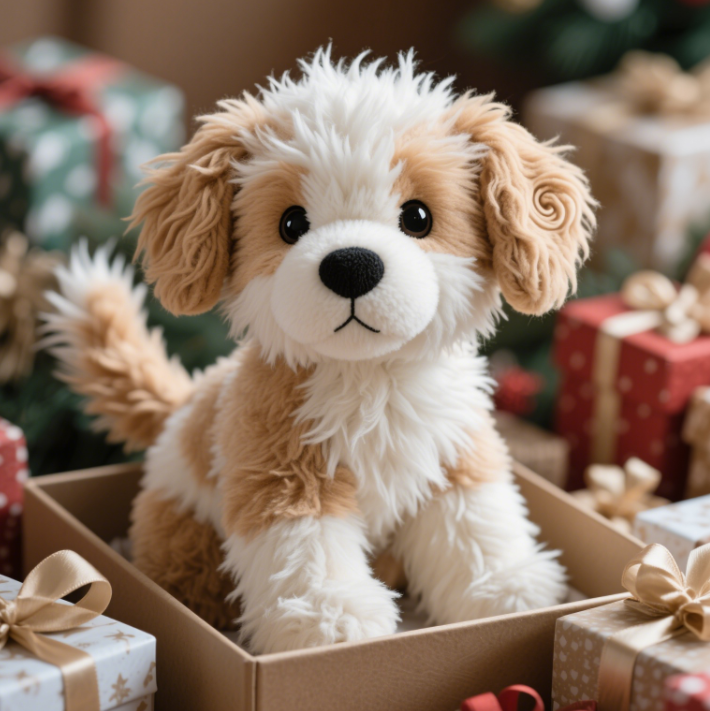 Creative design of plush toy for explosive puppy, soft and comfortable, cute and adorable shape, accompanying 14