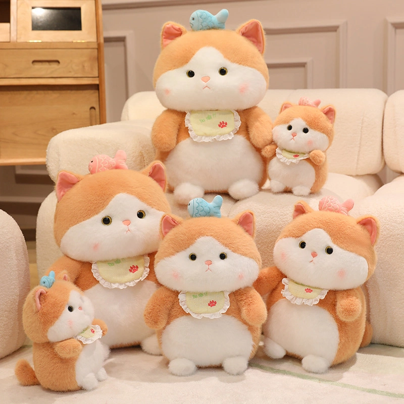 Kitten fish plush toy creative design, cute shape, warm home decoration, children's gift 1
