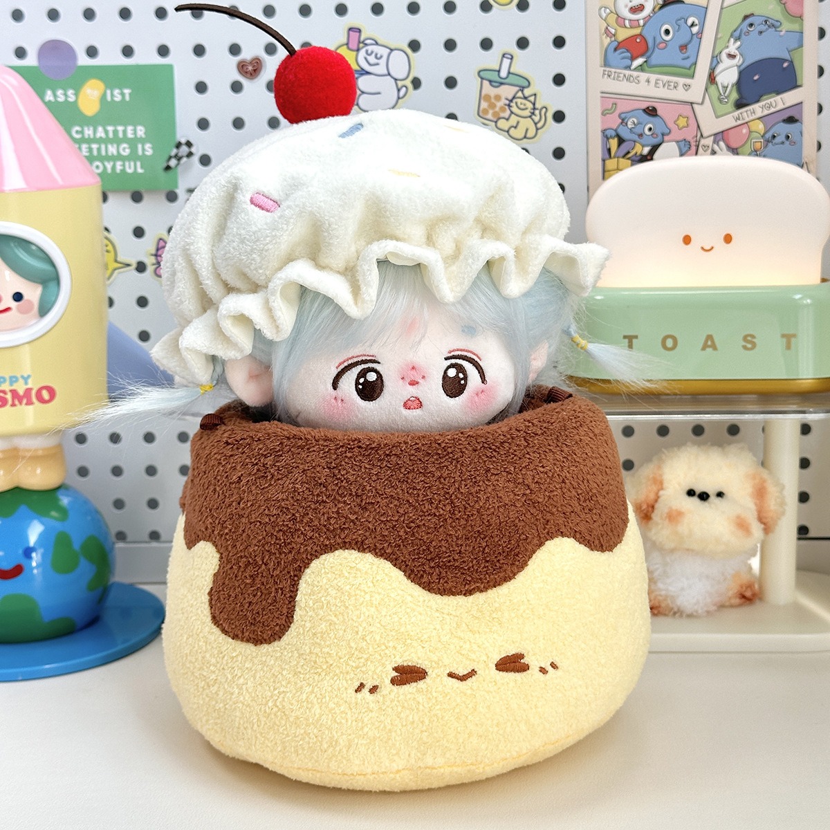 Wholesale Ice Cream Plush Pendant Cotton Doll Funny Toys for 20 Doll Anime Plush Cotton Dolls Fans Collection Gifts 13