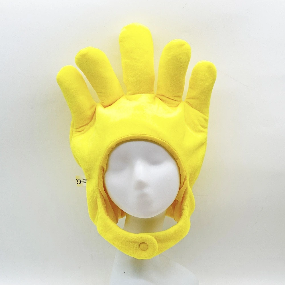 40cm Yellow Finger Adjustable Palm Doll Clothes And Headgear Plush toy Simulation Plush  Hat Gift for Boys and Girls 1