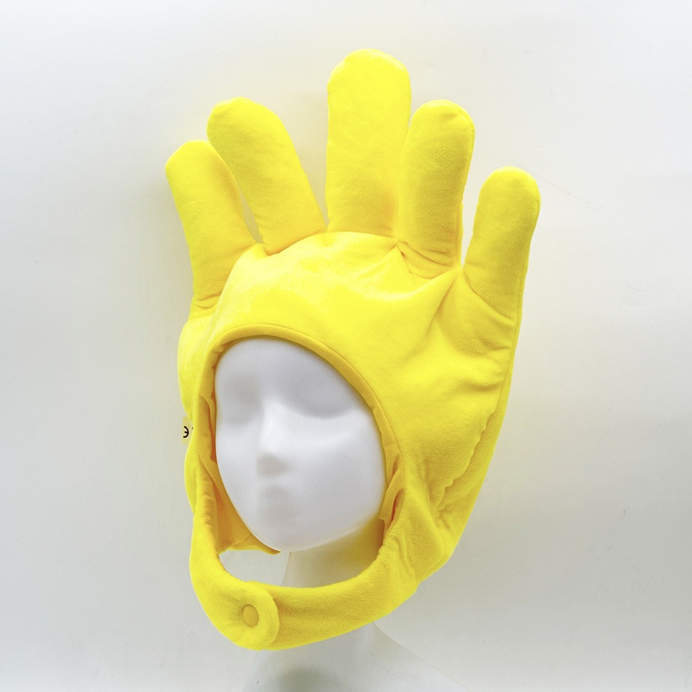 40cm Yellow Finger Adjustable Palm Doll Clothes And Headgear Plush toy Simulation Plush  Hat Gift for Boys and Girls 12