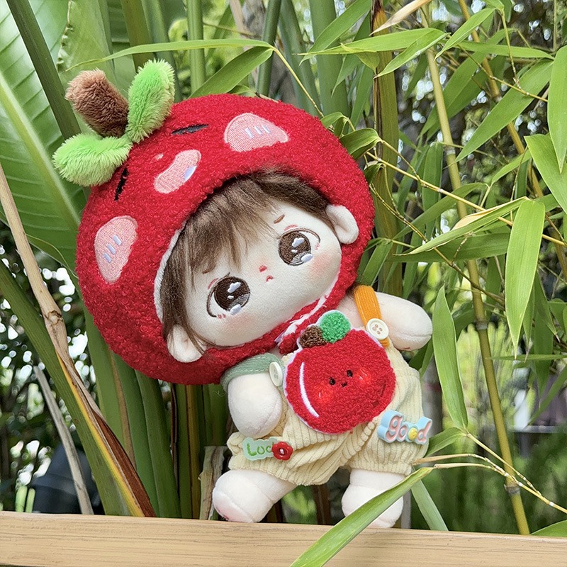 20cm Cotton Doll Fruit Head Cover Back Pants Set Waistcoat No Attribute Boys Girls Fruit Orange Peach 17