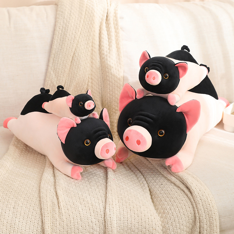 Design créatif de peluches cochon mignonnes, animaux adorables aux formes originales et amusantes, décoration chaleureuse pour la maison 13