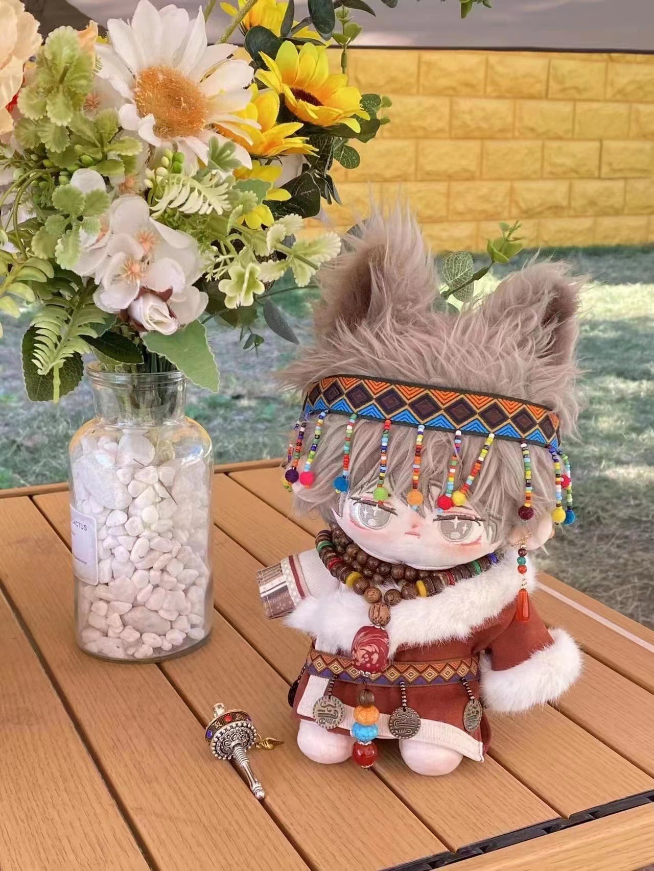 Wholesale New Arrival 20 cm Doll Reborn Baby Doll Clothes Cotton Doll Clothes Tibetan-style National Costume Set Gift 14