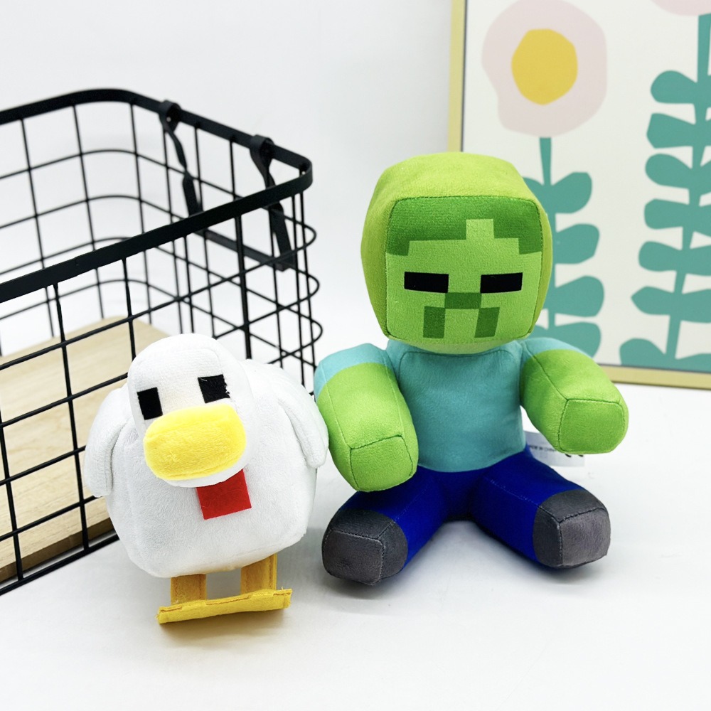 Wholesale Newest 32 cm Chicken Jockey Plush ​ Cute Popular Game Cartoon Mine Shaft Plush Figure Toys Birthday Gift 10