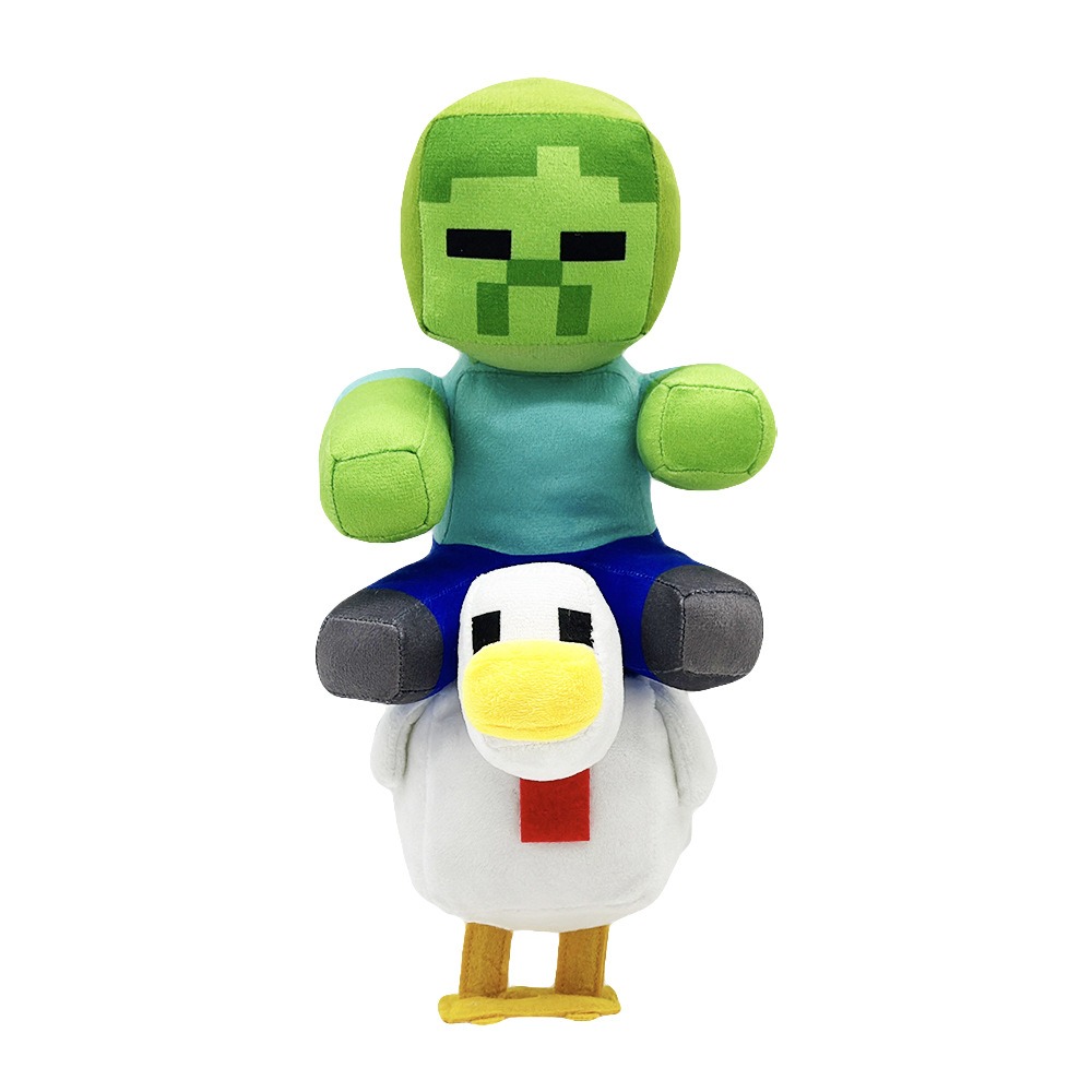 Wholesale Newest 32 cm Chicken Jockey Plush ​ Cute Popular Game Cartoon Mine Shaft Plush Figure Toys Birthday Gift 13