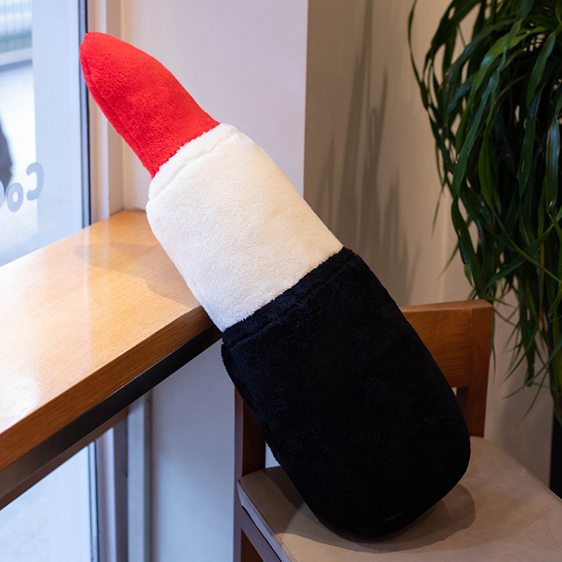 Lipstick Beauty Egg Plush Doll Pillow Creative Design Home Decoration Soft and Comfortable 12