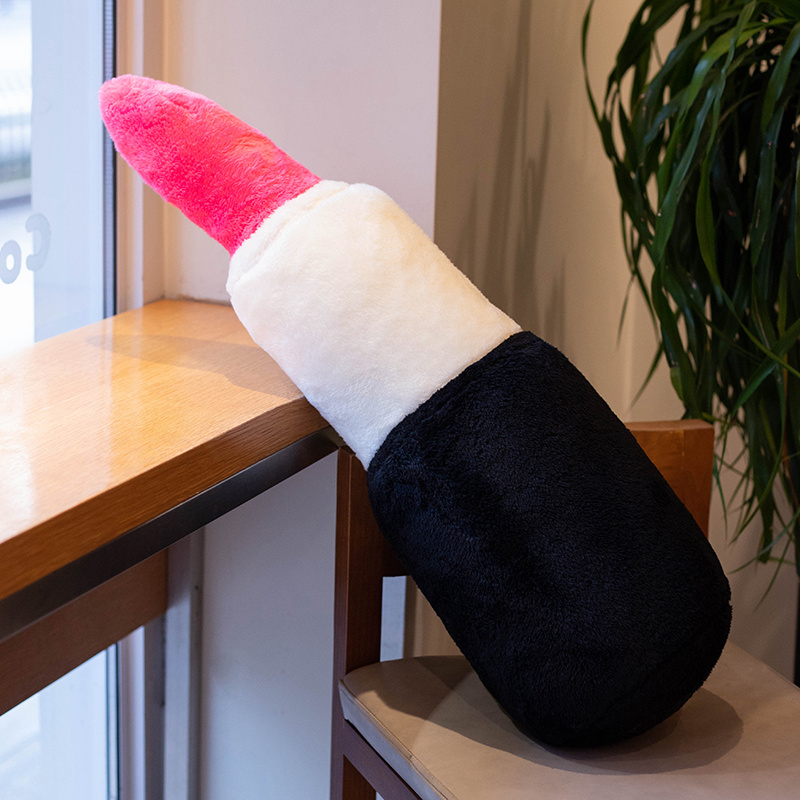 Lipstick Beauty Egg Plush Doll Pillow Creative Design Home Decoration Soft and Comfortable 15