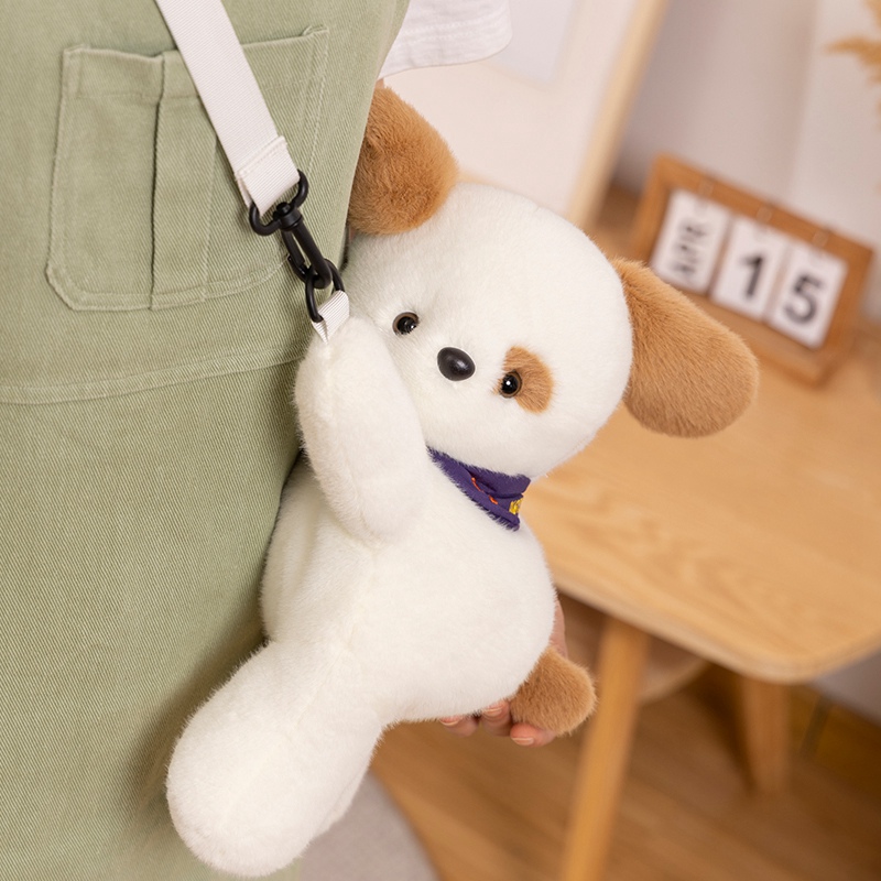 Creative design of plush backpack for lamb, puppy, and teddy bear, essential for travel, fashionable, versatile, and cut 13