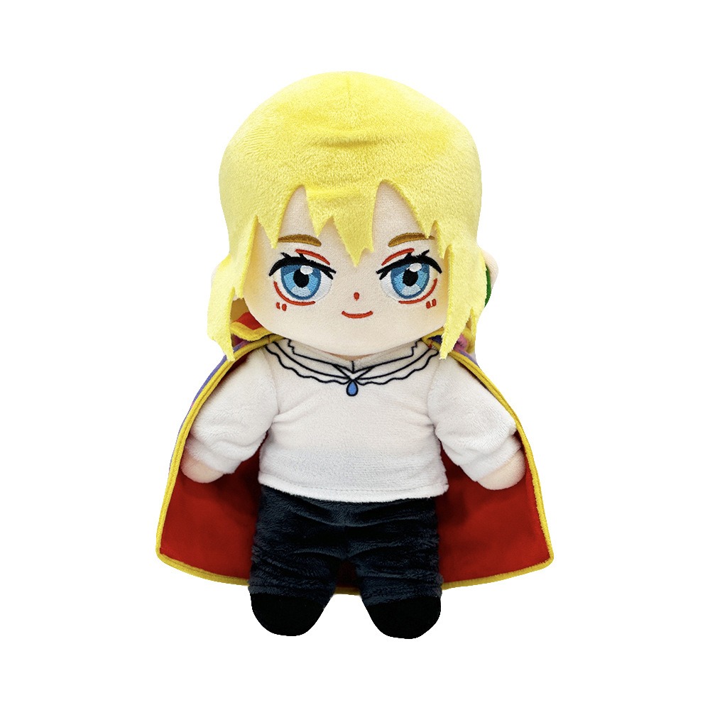 Good Selling  26cm Japanese Cartoon Howl's Moving Castle  Plush Doll Stuffed Toy Yellow Hair Red Cape Plush Toy Plushie 16