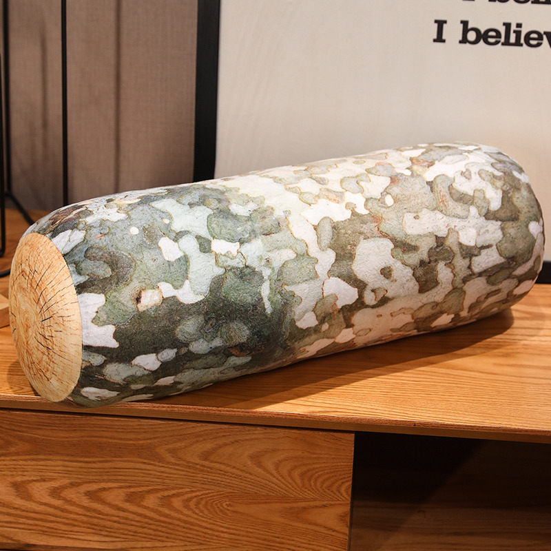Simulation tree stump plush toy creative design pillow soft and comfortable funny home decoration 11