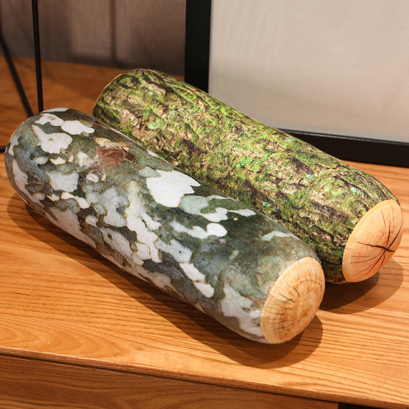 Simulation tree stump plush toy creative design pillow soft and comfortable funny home decoration 13