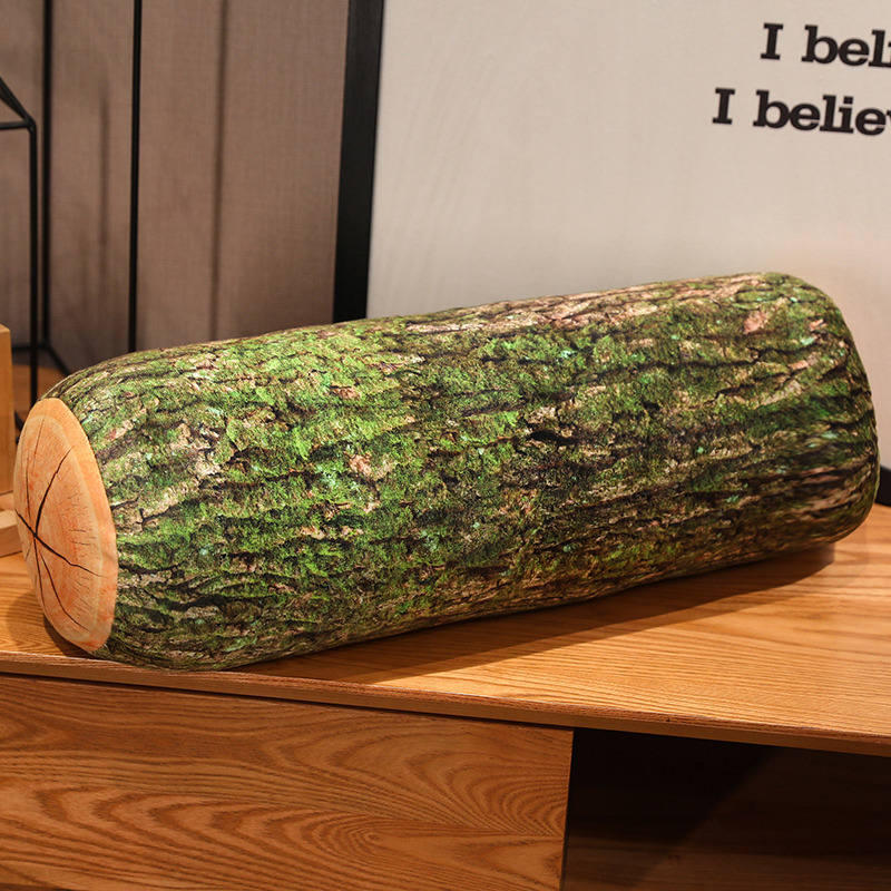 Simulation tree stump plush toy creative design pillow soft and comfortable funny home decoration 12