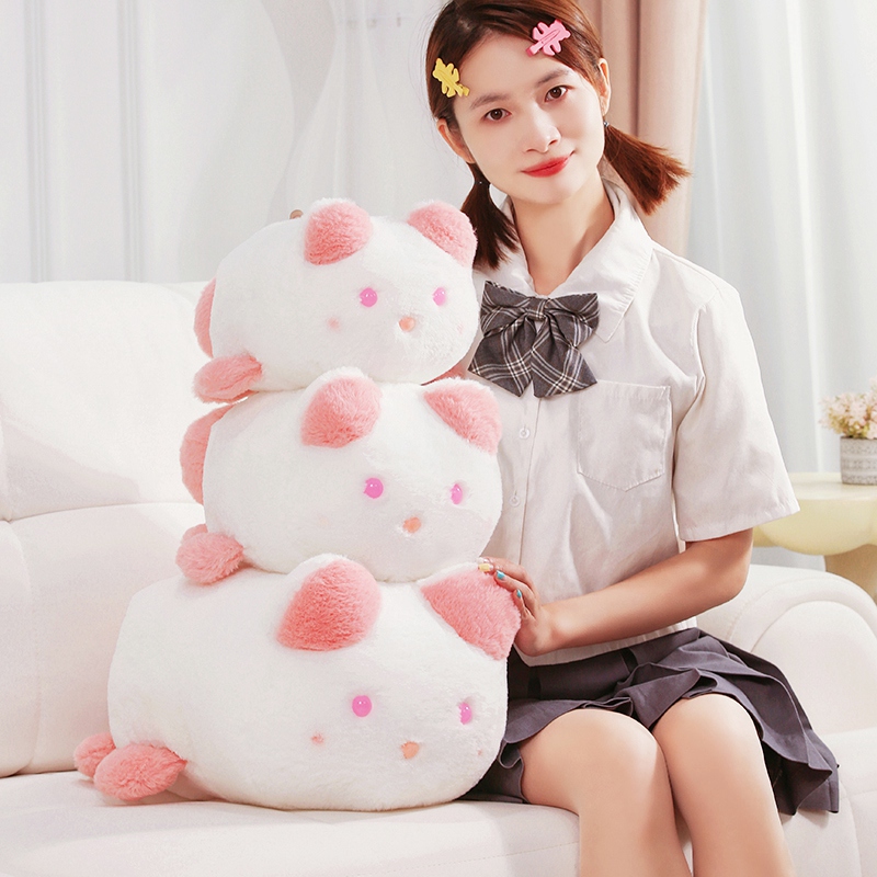 Мягкая и удобная подушка в виде кошки, креативный дизайн, плюшевая игрушка, милый стиль, уютное украшение для дома. 14