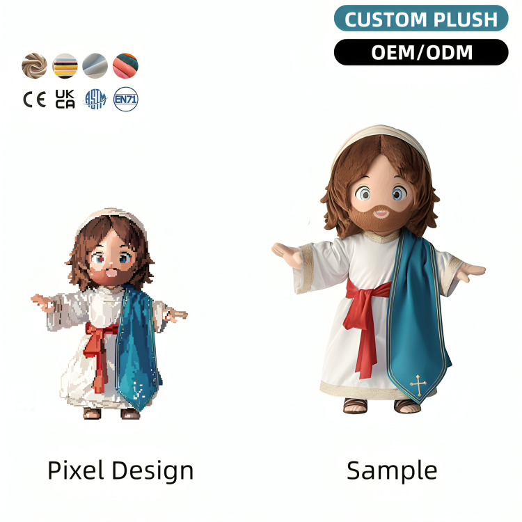 Manufacturers Custom High Quality Jesus Plush Figure Toys Religious Christian Gifts CE OEM ODM Plush toys 10