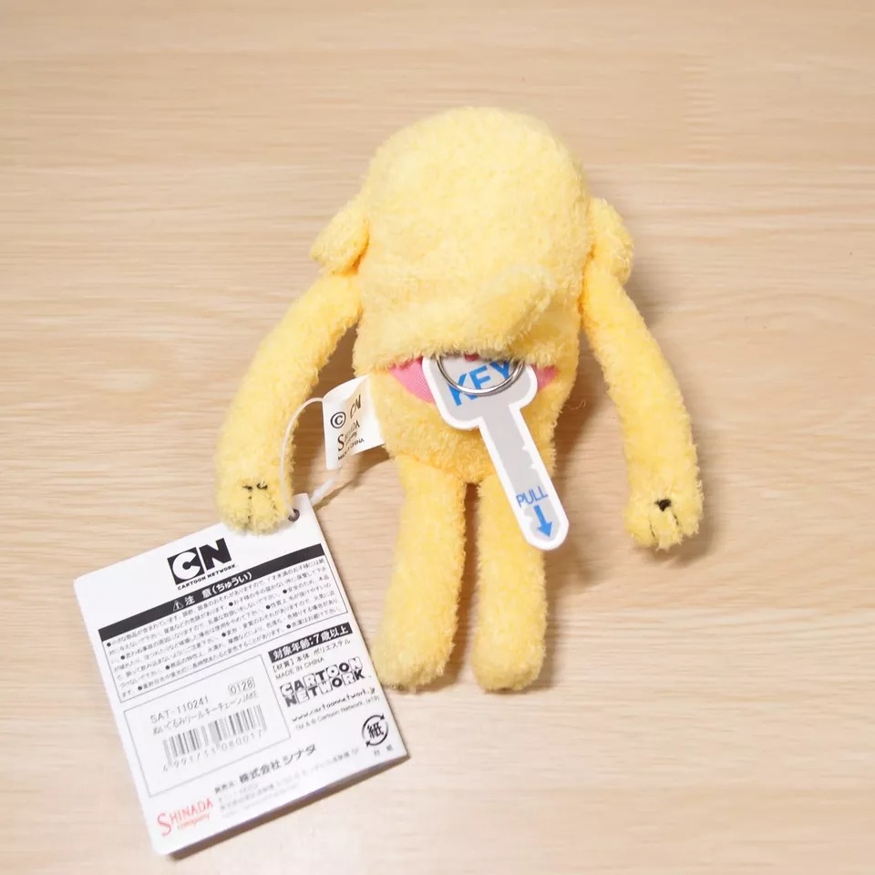 Hot Sale Adventure Time Human Yellow Jake Reel  Plush Keychain Plush Bag Charm Bag Pendant  Stuffed Toy Kids Gifts 14