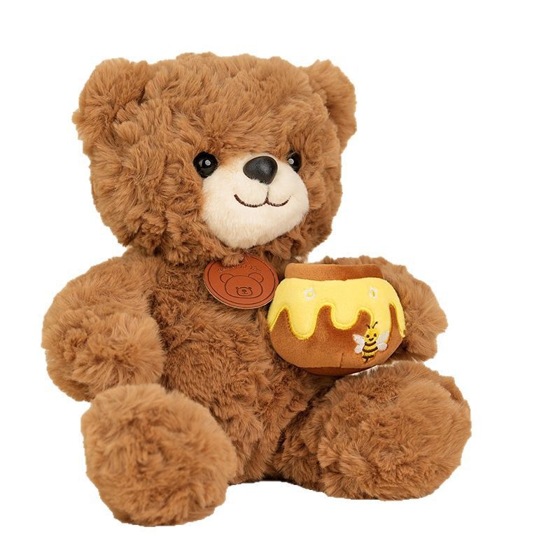 Wholesale 22cm New Birthday Gift Honey Pot Bear Stuffed Plush Toys Unique Cute Cartoon Teddy Bear Pillow Stuffed Toy 12