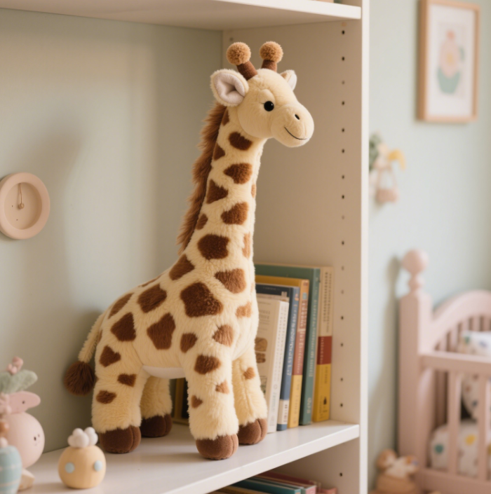 Giraffe plush toy cute design, children's companion gift safe and soft 15