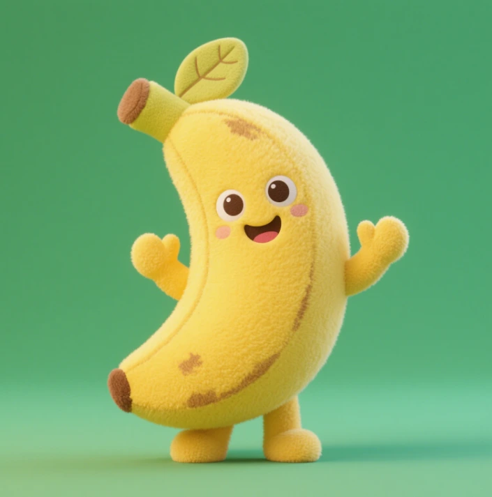 Banana Man Plush Doll Creative Design Plush Pillow Soft and Comfortable 1