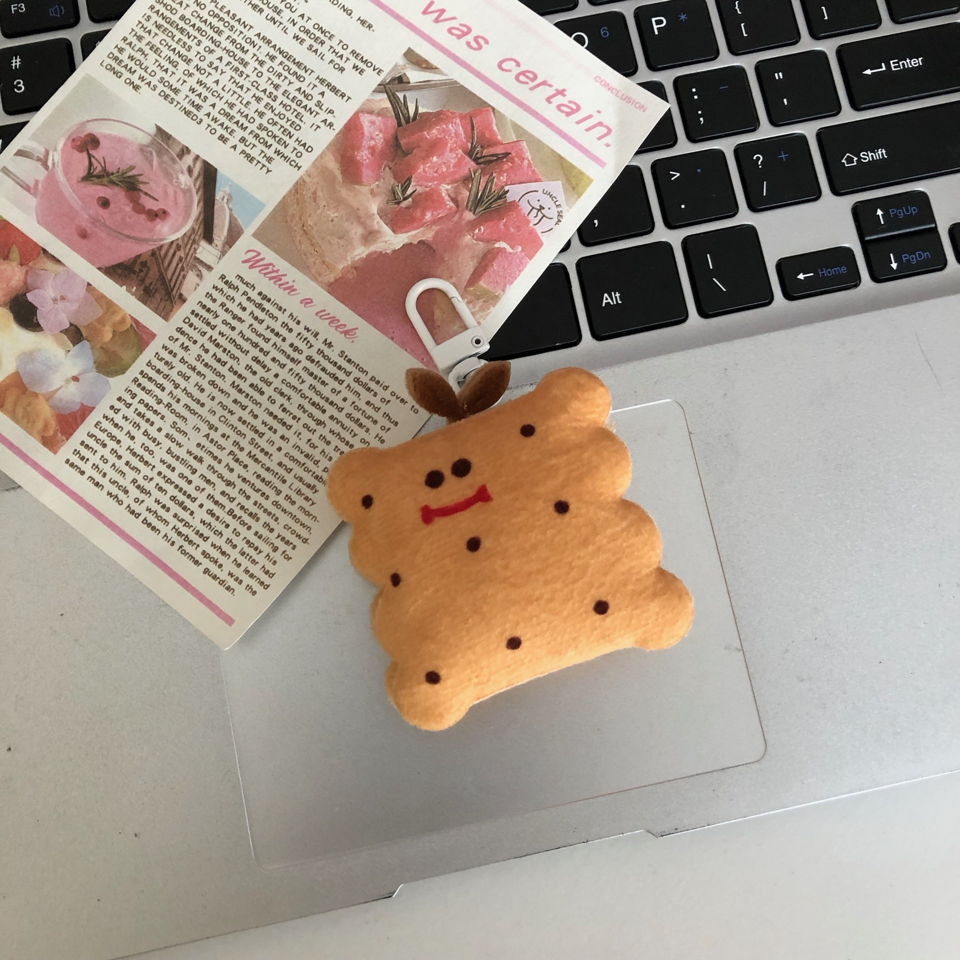 Craft 5cm Miniature Food Theme Plush Keyring Simulation Artificial Design Bread Hamburger Flat Back Charm Plush keychian 16