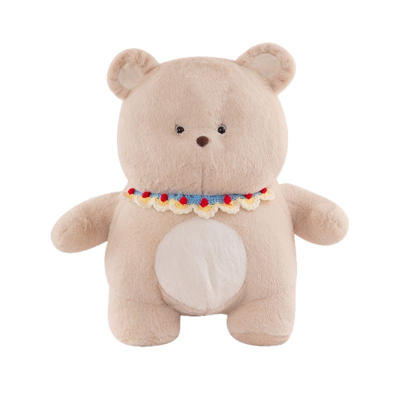 35cm New Milk Tea Bear Backpack Female Personality Doll Plush Doll Bag Cute Girl Heart Bear Backpack 12