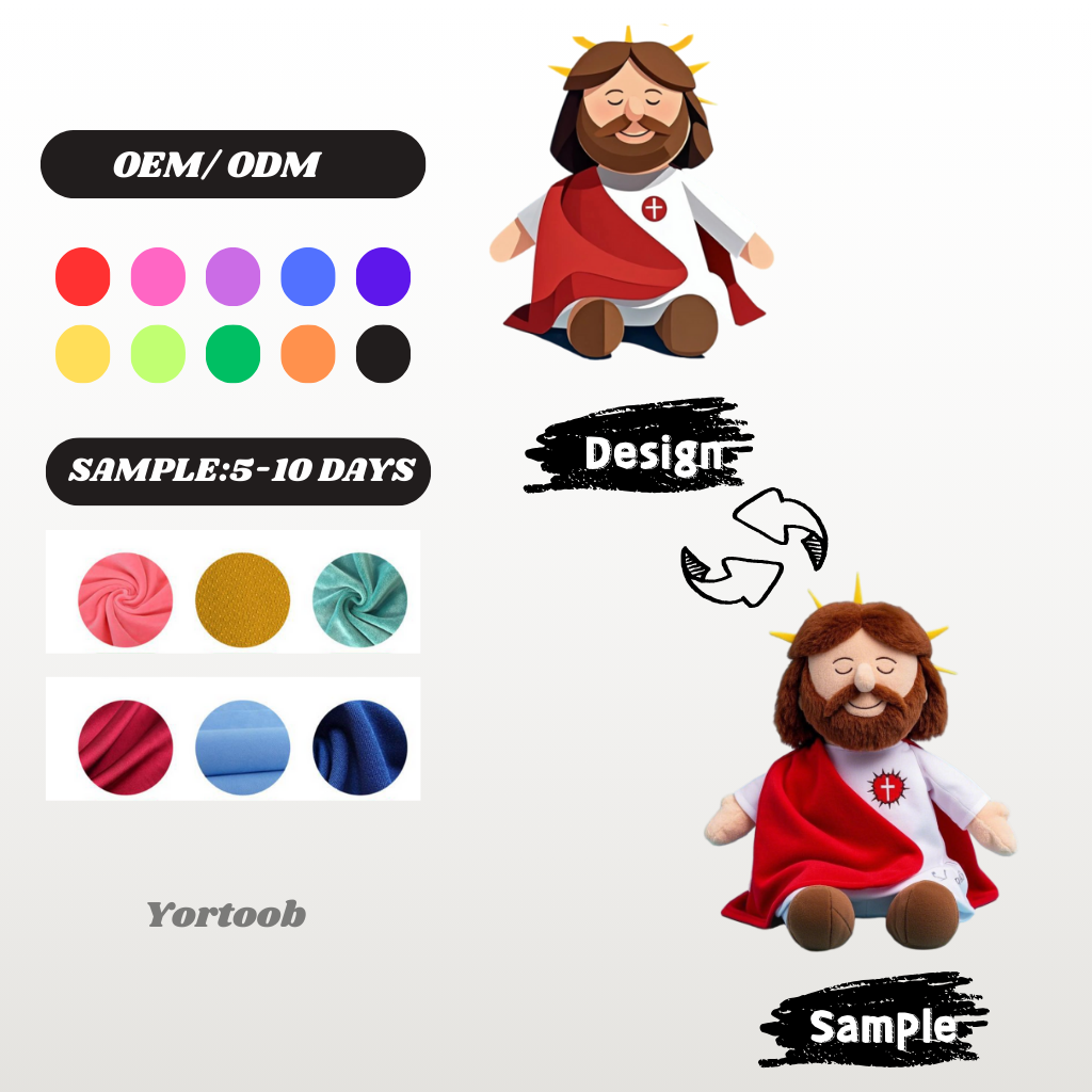 Manufacturers Unveil New Design Promotional Cartoon Plush Jesus Toys: Quality, Customization, and Spiritual Appeal 11