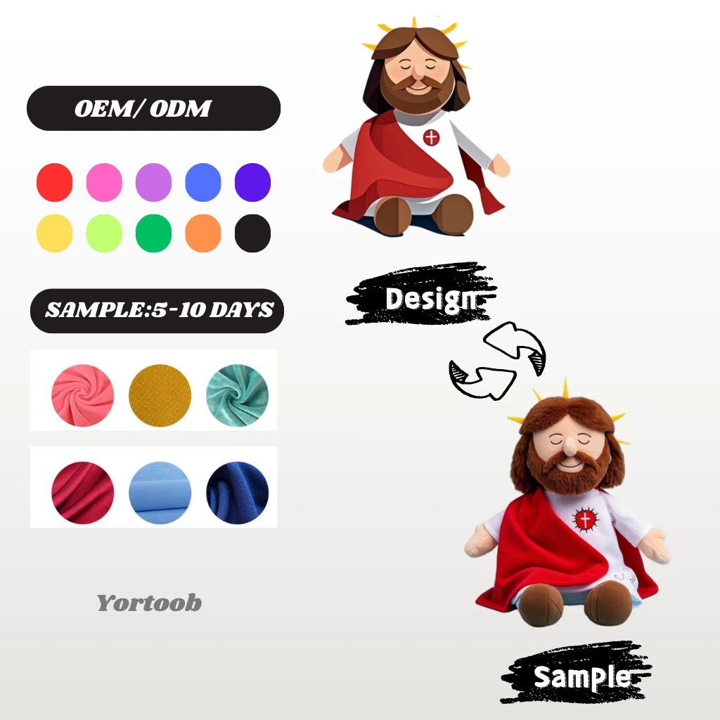 Manufacturers Unveil New Design Promotional Cartoon Plush Jesus Toys: Quality, Customization, and Spiritual Appeal 1