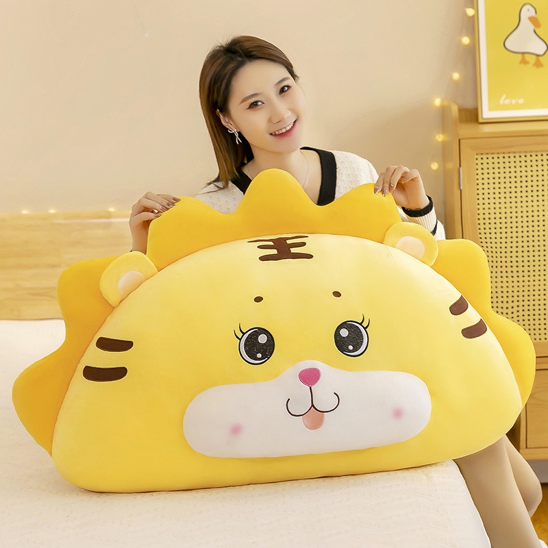 Factory Wholesale Soft Creative  Fat Tiger Plush Toy Pillow Cartoon Sofa  Cushions  Throw Pillow Tiger Stuffed Animal 15